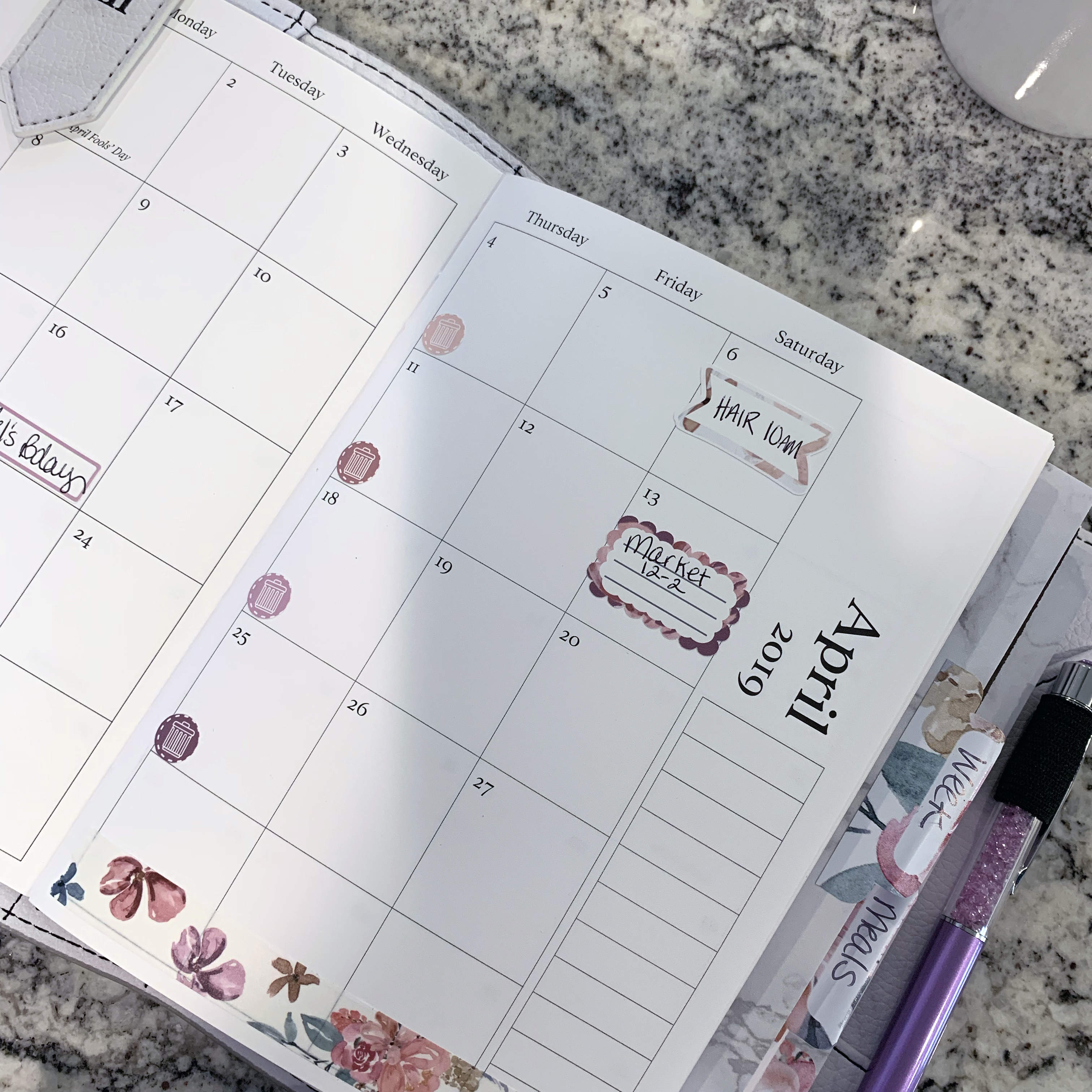 monthly planner